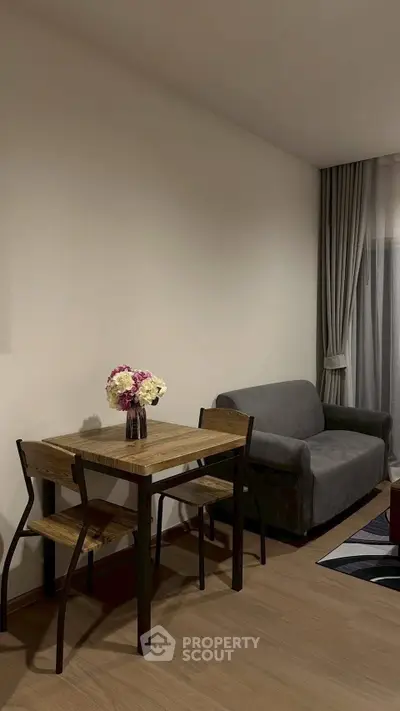 Cozy living room with modern furniture and elegant decor