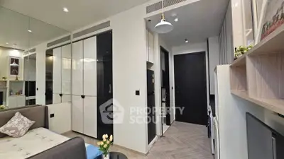 Modern apartment interior with sleek design and stylish furnishings