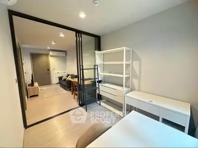 Modern apartment interior with open layout and stylish furnishings