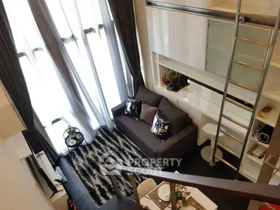 Modern loft apartment with high ceilings and stylish decor