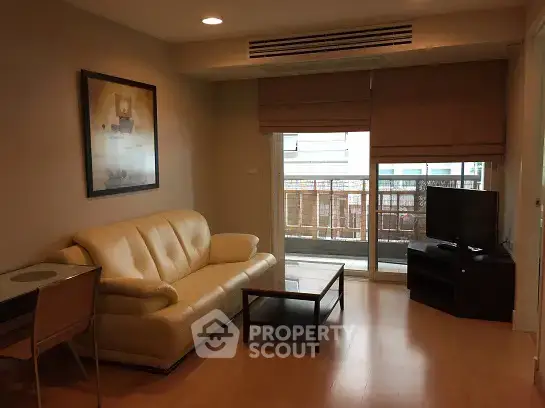 Cozy living room with modern furniture and natural light