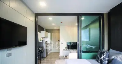Modern studio apartment with open layout and stylish decor