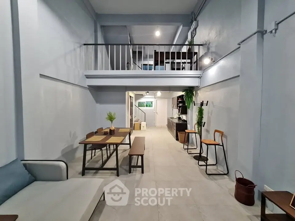 Spacious modern loft with open layout and stylish furnishings