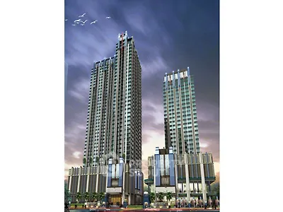 Stunning high-rise buildings with modern architecture and cityscape view.
