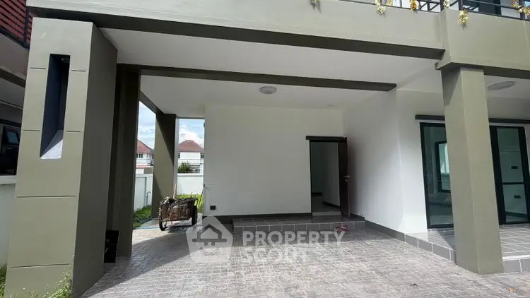 Spacious modern carport with sleek design and ample natural light