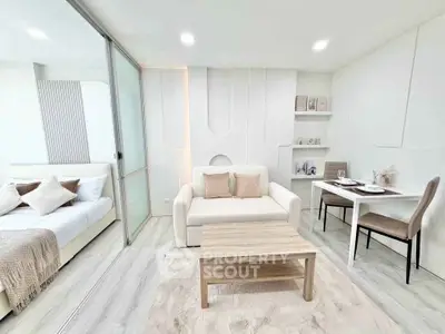 Modern studio apartment with stylish decor and open layout