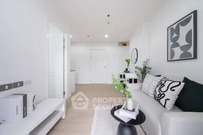 Modern living room with stylish decor and minimalist design
