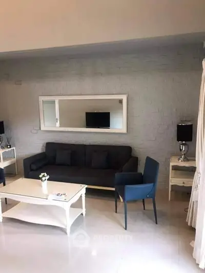 Chic living room with modern furniture and stylish decor