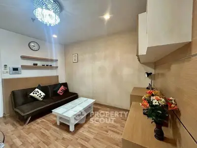 Cozy living room with modern decor and wooden flooring