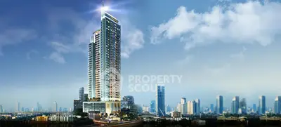 Stunning high-rise building with panoramic city views and modern architecture.