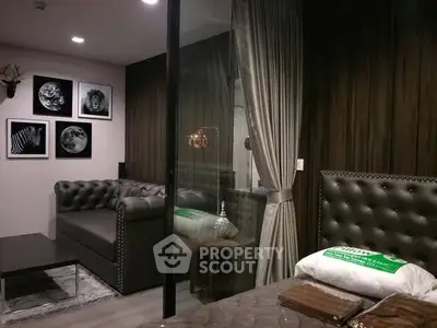 Luxurious living room with elegant decor and plush seating