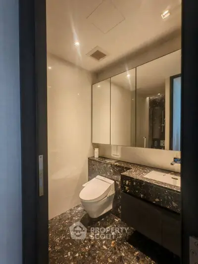 Luxurious modern bathroom with sleek design and high-end fixtures