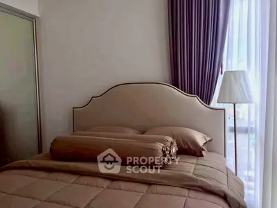 Cozy bedroom with elegant decor and natural light