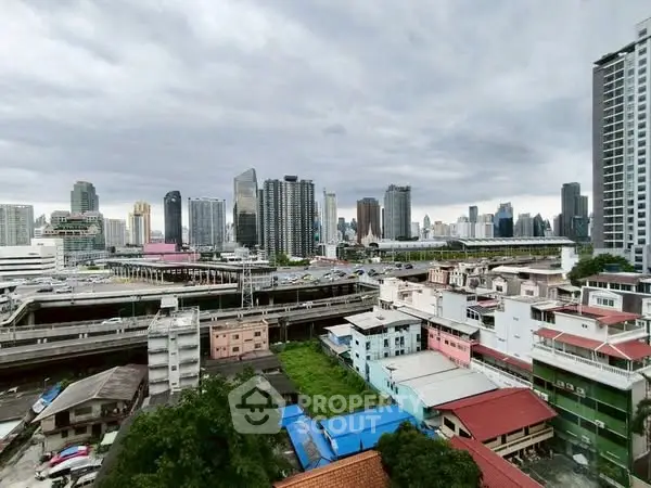 Stunning cityscape view showcasing modern skyscrapers and vibrant urban landscape.