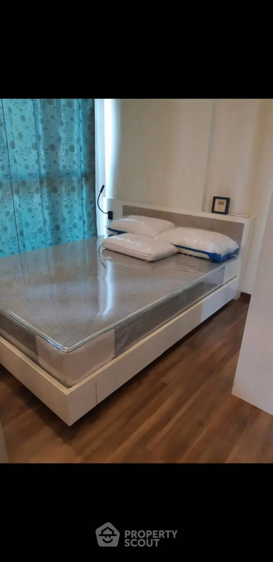 Cozy bedroom with modern bed and stylish decor