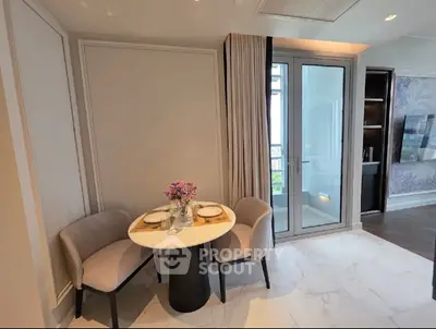 Modern living room with elegant decor and stylish furniture