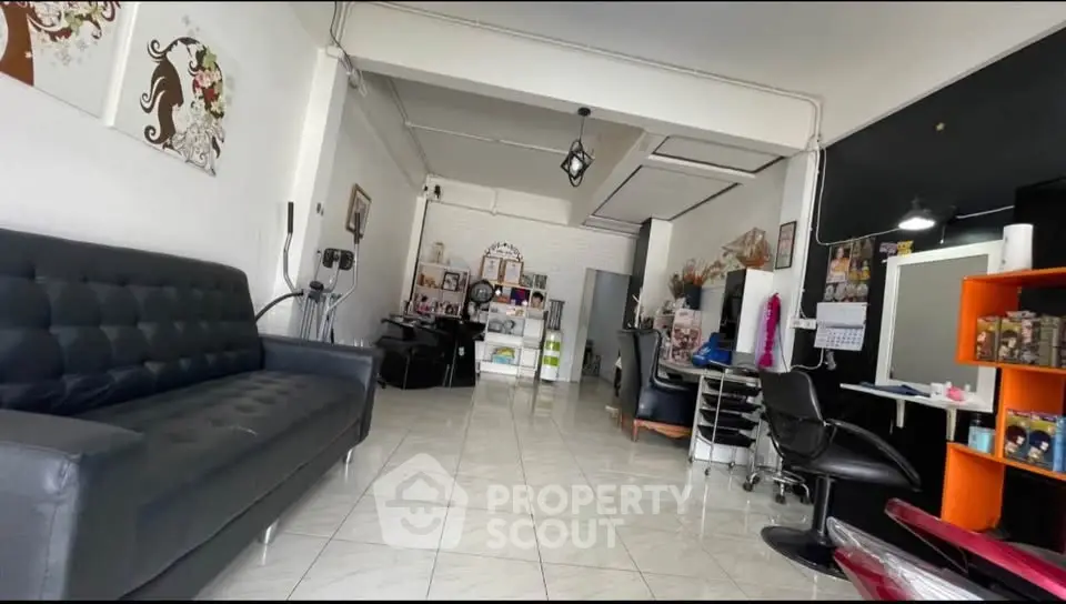 Modern salon interior with stylish decor and comfortable seating