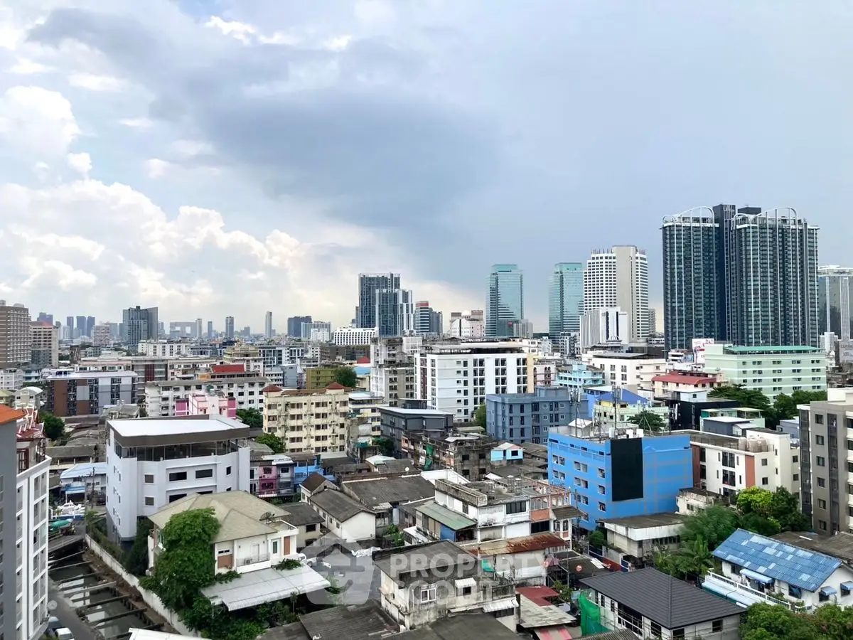 Stunning cityscape view showcasing diverse architecture and vibrant urban living.