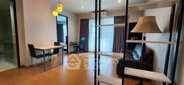Spacious modern living room with open layout and stylish furnishings
