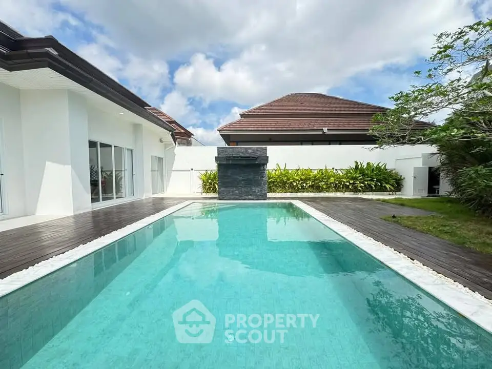 Luxurious villa with private pool and modern design, perfect for relaxation and entertainment.