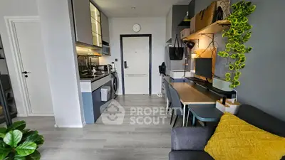 Modern compact living space with stylish decor and efficient layout