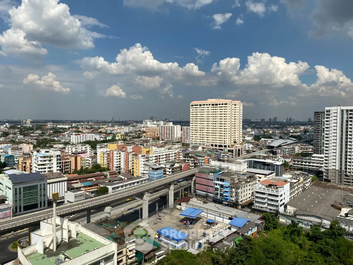 Stunning cityscape view showcasing vibrant urban skyline and modern architecture under a clear blue sky.