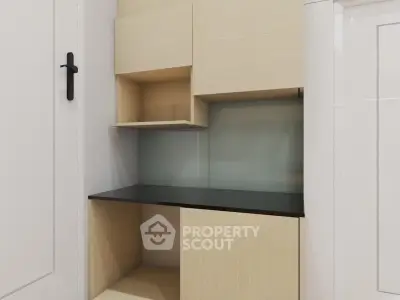 Modern minimalist storage unit with sleek design and ample space