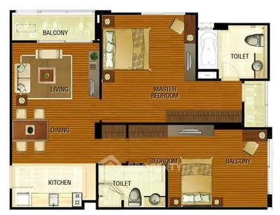 2 Bedrooms Apartment at Y O Place-3