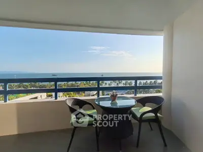 Stunning balcony with ocean view, perfect for relaxation and enjoying the sea breeze.