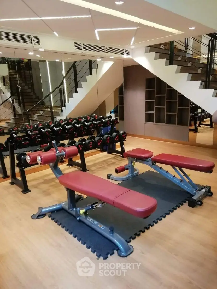 Modern gym with state-of-the-art equipment and sleek design
