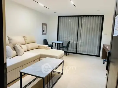 Modern living room with stylish furniture and elegant decor