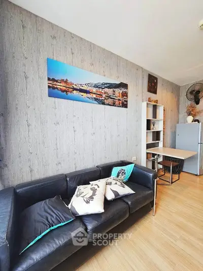 Modern living room with stylish decor and comfortable seating