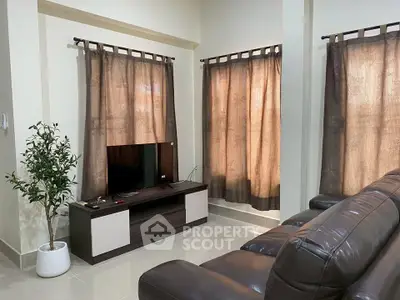 Cozy living room with modern furniture and natural light