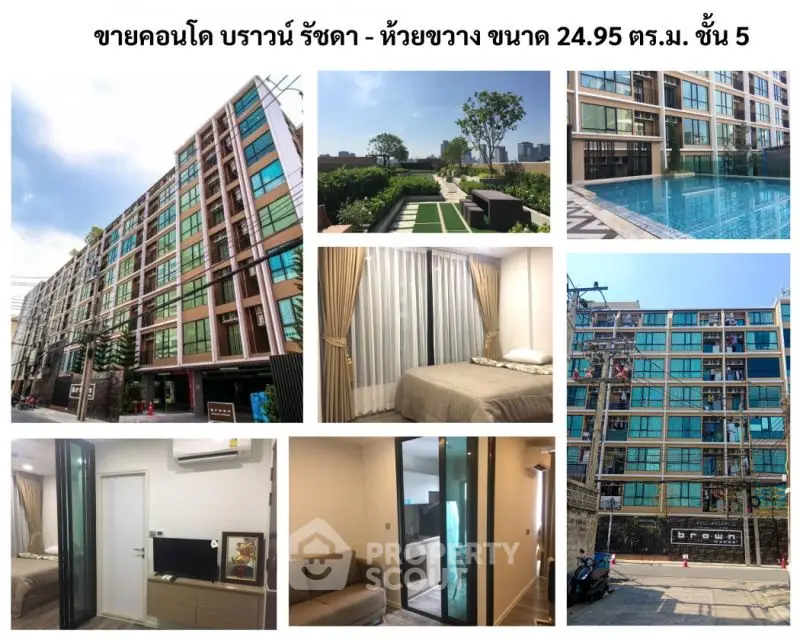 Modern condo for sale with pool view and stylish interiors in vibrant city location.