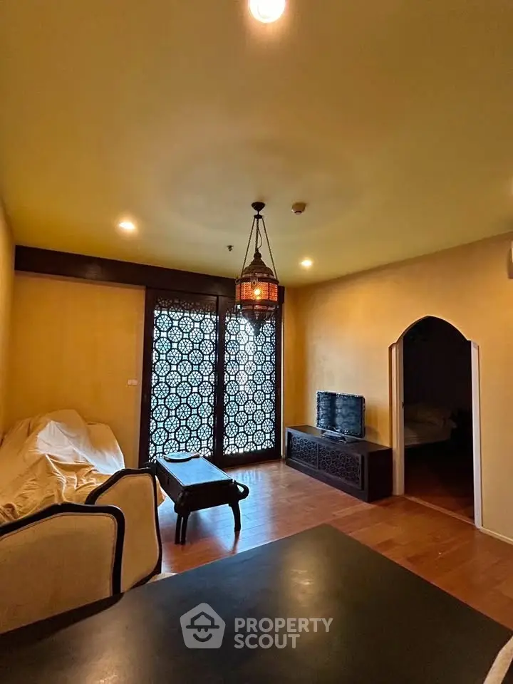 Charming living room with unique decor and cozy ambiance