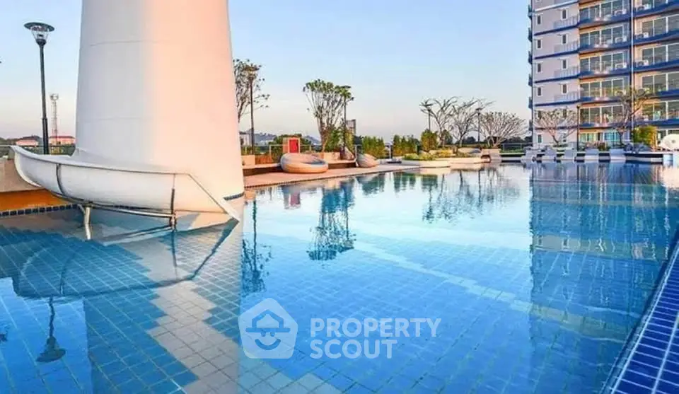 Luxurious rooftop pool with stunning city views and modern design.