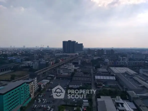 Stunning cityscape view with modern high-rise buildings and expansive skyline.