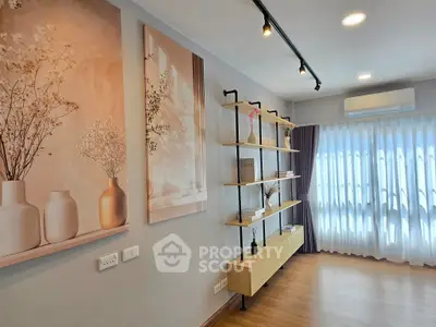 Stylish modern living room with elegant decor and natural light