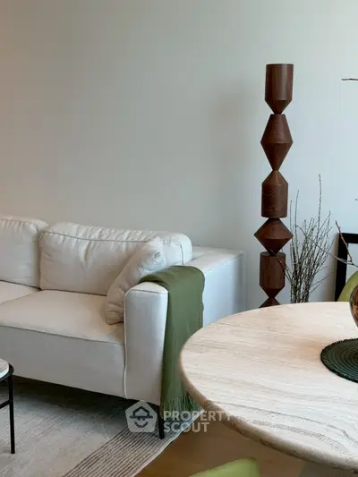 Modern living room with stylish decor and elegant furniture