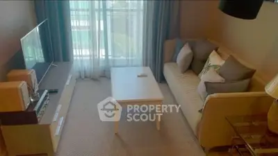 Cozy living room with modern furniture and natural light