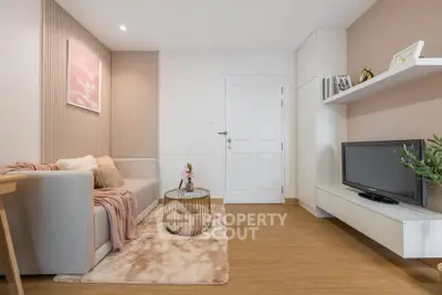 Cozy living room with modern decor and stylish furniture