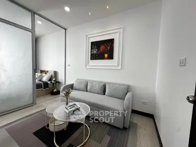 Modern living room with stylish decor and cozy ambiance