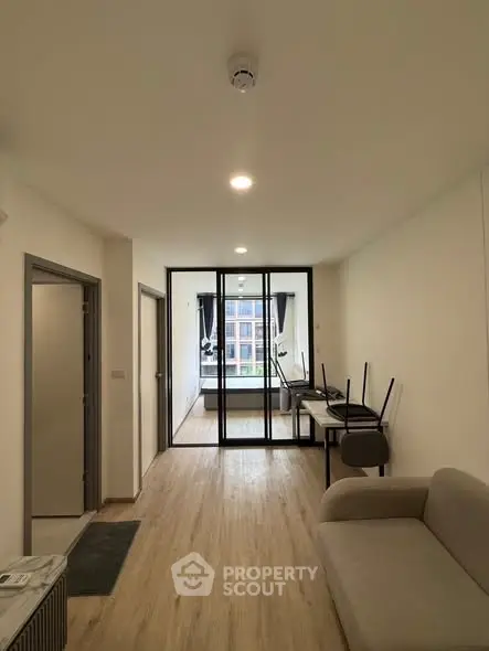 Modern apartment interior with open layout and stylish furnishings