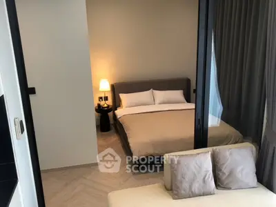 Modern bedroom with cozy lighting and stylish decor