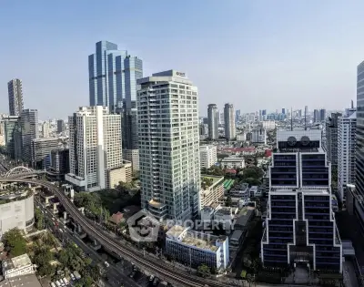 Stunning cityscape view showcasing modern skyscrapers and urban skyline, perfect for real estate investment.