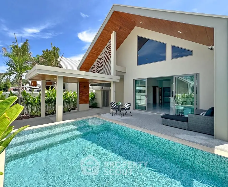 Stunning modern villa with private pool and lush garden