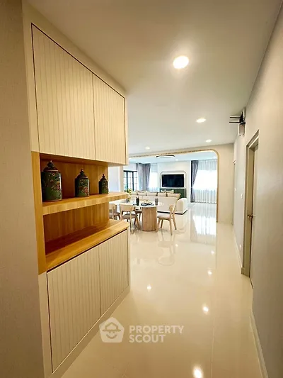 Spacious modern living room with elegant decor and natural light