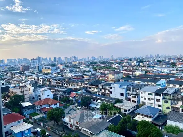 Stunning cityscape view showcasing diverse urban architecture and skyline.
