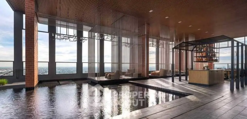 Luxurious rooftop pool with stunning city views and modern design.