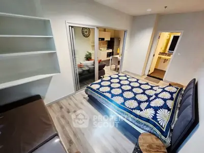 Modern studio apartment with open layout and stylish decor